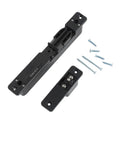 Soft Close Hydraulic Door Closer With Quiet Damping, Hidden Mounting, shown with fitting screws, invisible fit for doors