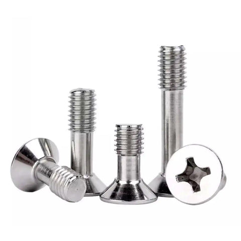 M2.5x12mm Captive Screws With Cross Recess Countersunk Flat Head Stainless Steel 20 Pack Captive Panel Screws for metal panels and equipment enclosures