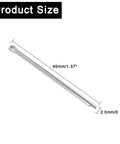 20 Pcs Cotter Pin Assortment Kit M2.5x40mm Zinc Plated Hairpin Clips For Lawn Mowers And Horticultural Equipment Locking Pins Heavy Duty Durable Fasteners, showing single pin with dimensions
