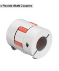 Aluminum Shaft Coupling 14mm To 14mm Bore L35 X D30 Flexible Coupler Joint For Machine And Servo Stepped Motors Pack Of 2