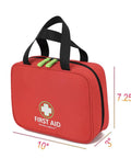 Red First Aid Bag Empty Organizer For Home Office Car Travel Camping Sports Grab And Go Emergency Kit Pouch Portable First Aid Supplies Storage Bag For Camping Or Travel Needs A Compact Durable Carry, size 10" x 3" x 7.25"