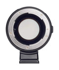 Front view of 0.71x Focal Length Reducer Speed Booster for Nikon F to Sony E Mount Cameras Gear Adapter Ring