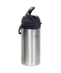 3.8 Liter Stainless Steel Airpot Carafe For Coffee Service, Standard Size, Heavy-Duty Insulated Brew Carafe, Easy Pour Spout