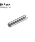 4mm X 25mm Slotted Spring Pin 20 Pack Heavy Duty Stainless Steel Roll Pin Dowel For Home Workshop And Machinery Beefy Fastener Silver