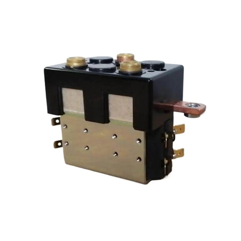 Heavy Duty 24 Volt Reversing Contactor DC88-317T For Excavators And Forklifts Heavy Equipment Parts with metal connectors.