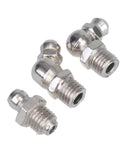 Heavy Duty 45 Piece Grease Fitting Assortment Kit With M8x1 Straight 90 Degree And Bend Zerk Fittings Steel Construction