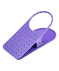 Purple Must Have Durable Drink Cup Clip For Tabletops Rugged Tabletop Holder That Fits Tables Up To 4Cm Thick Anti Slip Grip Dots