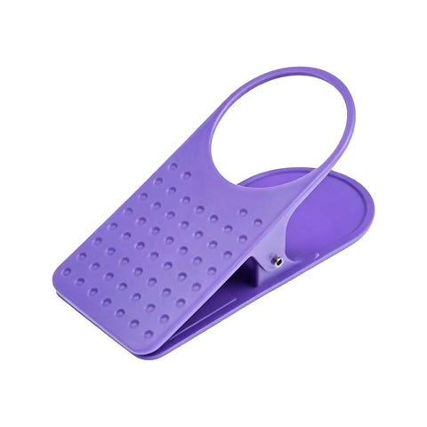 Purple Must Have Durable Drink Cup Clip For Tabletops Rugged Tabletop Holder That Fits Tables Up To 4Cm Thick Anti Slip Grip Dots