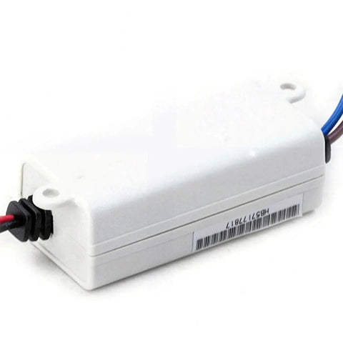 Workhorse 8 Watt Ac Dc Power Supply And Led Driver With 12 Volt Constant Voltage Transformer For Lighting And Automation Gear in white housing.