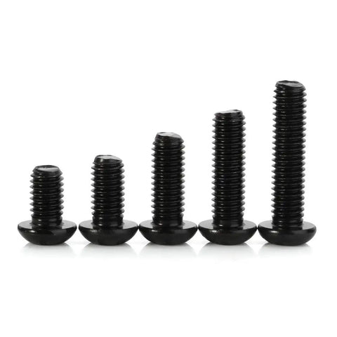 M6 Button Head Socket Cap Screws Set Alloy Steel Grade 10.9 With Allen Hex Drive Fully Threaded 50 Pcs Assortment In 20Mm 25Mm 30Mm 35Mm 40Mm Length For Heavy Duty Diy Projects