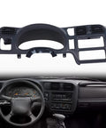 Dash bezel cover, dark gray plastic, for Chevy Blazer/S10, GMC Jimmy, S15 Sonoma (1998–2004)