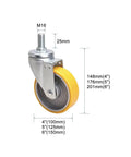 Heavy Duty Caster Wheels With MX Threaded Stem For Workbench Furniture And Cart Use Swivel Locking Casters With Brakes