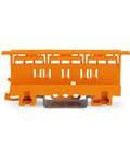 Side view of an orange component from the Go To Connection Terminal Set With 225 Pieces And 4 Mounting Adapters For All Conductor Types In L Boxx Mini Case With Quick Clamp System Ideal For Pro And DIY Electrical Projects.