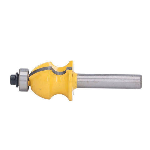 Versatile 2 Inch Shank Architectural Router Bit With Heat Resistant Coating For Cutting Hardwood Softwood Plywood On Woodworking Milling Projects, side view.