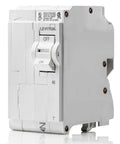 40 Amp Two-Pole Plug-On Standard Branch Circuit Breaker Thermal Magnetic 120/240 VAC LB240-T White With Easy Rocker Switches And Color Status Indicators For Quick At-A-Glance Check, front view