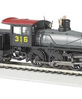 Baldwin 52 Inch Driver 4-6-0 DCC Ready Locomotive Texas Pacific 316 HO Scale Model Train 1:87 Headlight On Slick EZ Mate II Couplers