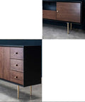 Modern cabinet with sleek adjustable metal furniture legs in zinc alloy replacement feet for sofa cabinet and coffee table - white