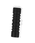 Black insulation sleeve for steam wand guard, 5cm length, 1.2cm diameter, rubber cover heat shield for coffee machines.