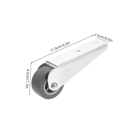 Heavy Duty Rock Solid Sliding Door Caster Wheel With Galvanized Steel Pulley For Barn And Wardrobe Tracks featuring a silvery metal pulley.