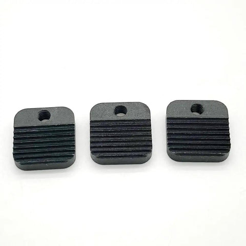 Tension Rack Plate Gripper Kit Replacement Set With Non Slip Plate And Feed Gear Plate For JD13 JD16 And V2 Battery Powered Plastic Strapping Tools Complete Repair Kit To Bring Back Tension And Seal, three black metal plates