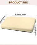 Golf Cart Seat Cushion Replacement With Simple Install Screws, Lightweight Seat Bottom, 38.39x18.11 inch, yellow PU foam