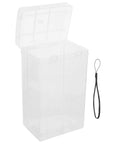 Clear durable outdoor waterproof electrical outlet cover for universal charging stations with easy twist lock.