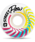 Flow Skate Park Roller Skate Wheels 89A Street design with colorful swirls ideal for street park ramps bowls set of 4 easy glide
