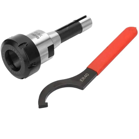 Heavy Duty ER40 Collet Chuck Set With Ergonomic Handle Spanner And 15 Precision Collets For CNC Milling Lathe Tool Engraving Machine Job That Gets The Job Done Smooth And Fast including a chuck and spanner tool.