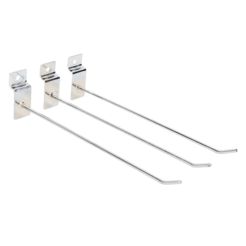 Aluminum Slatwall Slot Board Hooks 20cm 3.3mm Heavy Duty Display Hangers 50 Pack