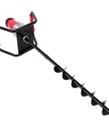 4 Inch Electric Post Hole Digger Auger Bit For Fence Posts And Planting Soils Heavy Duty Spiral Drill Attachment With Handles