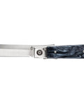 Jukebox EDC Folding Pocket Knife With Straight Edge Flipper Blade For Everyday Carry Durable Liner Lock 2.7 Inch Satin Blade Detail