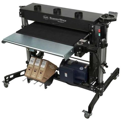 Double Drum Shop Hog Features 5Hp Muscle and 230V Single Phase Power with 37X2 Setup, showcasing a robust floor-standing air compressor with dual tanks.