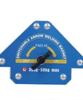 Super Durable Zohisin Welding Magnet With 30 To 50 Kilo Suction Power, arrow-shaped, with switch for heavy duty metal fabrication.