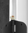 Whimsical Hot Cocoa Door Hinge Toppers Set Of 6 Magnetic Heads on metal hinge with miniature cocoa cup design.