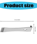 Dimensions of Beefy Stainless Steel Crowbars Set With Flat Head Pry Bars And Scrapers, showing length 17cm and width 3cm.