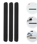 Bottom Mount Drawer Slides 180mm 12 Pack Smooth Glide Replacement Hardware Black for dressers, cabinets, wardrobes, kitchen use
