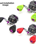 Upgrade Your Fishing Game With This Killer EVA Reel Knob Set For Drt Antares Fishing Rods Featuring Snap-On Handles, Smooth Bearings, And Sleek Silver Black Styling That Lets You Crank Harder And Catch More Big Fish Today On The Water., EVA reel handle knobs on baitcasting reels, 50.5 x 35 mm, black, green, red