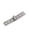 Heavy Duty Eight Piece Kit Of Three Inch Silver Folding Butt Hinges Cut From Genuine 304 Stainless Steel Swinging Free With No Grit Or Rust Clamping Tight On Furniture Doors Windows And DIY Projects Built Solid, showing a single hinge.