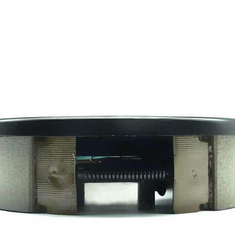 Side view of 12x2 Inch Electric Trailer Brake Magnet Kit For 5200 To 7000 Lbs Dexter Type Replacement with visible coil spring.
