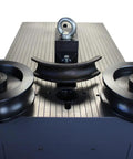 Shop Ready 40 Ton Hydraulic Horizontal Metal Bender With 3HP 220V Motor includes adjustable steel forming dies and base.