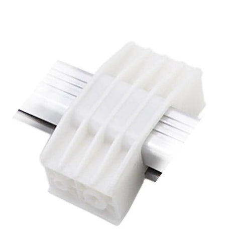 Rock Solid Electric Push Rod Slide Block For Power Recliner Lift Chair Smooth Motor Linear Actuator Replacement Durable Plastic Metal Build, detailed side view.