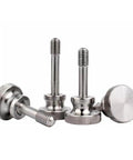 M3x10mm Captive Screws With Knurled Thumb Head Stainless Steel 4 Pack Heavy Duty Panel Fasteners for enclosures and cabinets