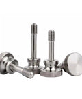 Stainless Steel M3 X 12 MM Knurled Thumb Head Captive Panel Screws Featuring Hella Solid Grip And No Sweat Installation Includes Four Heavy Duty Fasteners For Metal Sheets And Custom Gear Builds in metallic finish.