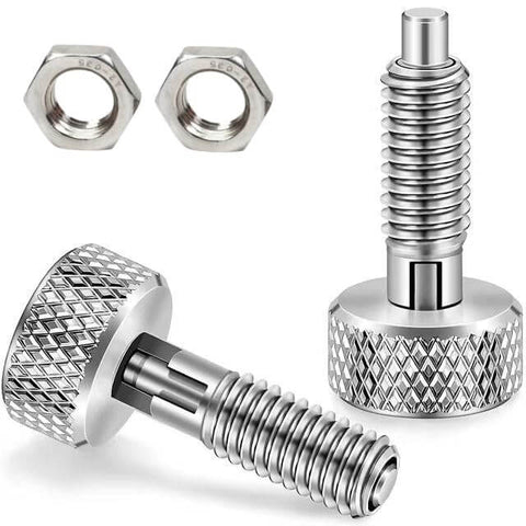 Hand Retractable Spring Plunger M10 Stainless Steel Quick Release Pin Lockout Pin With Nut And Knurled Handle for toolbox