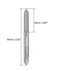 10 32 UNF Thread Tap High Speed Steel H2 Class Five Piece Set precise measurements 22mm and 64mm for threading