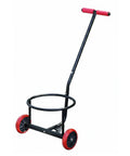 Beefy Heavy Duty Hand Truck And Bucket Cart With Metal Frame And Padded Handle For Easy Rolling And Stable Support At Home And In The Workshop Carbon Steel Trolley Two Wheel Mobility, front view