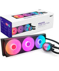 Solid 360 Mm Aio Cpu Cooler Offering Punchy Rgb Vibes For Competitive Gamers Demanding Beastly Chip Temperatures And Straightforward Setup Without Any Messy Wire Clutter, featuring RGB fans and pump design.