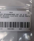 Set of 2 DC motor brushes BP5000BK08SP D664384 replacement pack packaging with label close-up