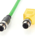 M12 To RJ45 Ethernet Adapter Cat6 Shielded IP67 Waterproof Bulkhead Connector For Industrial Automation 4 Pin D-Coded M12 Patch Cable Interface