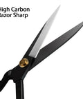 Pro Grade Heavy Duty 10 Inch Fabric Scissors For Leather Sewing And Tailoring, Industrial Strength High Carbon Steel Dressmaker Shears